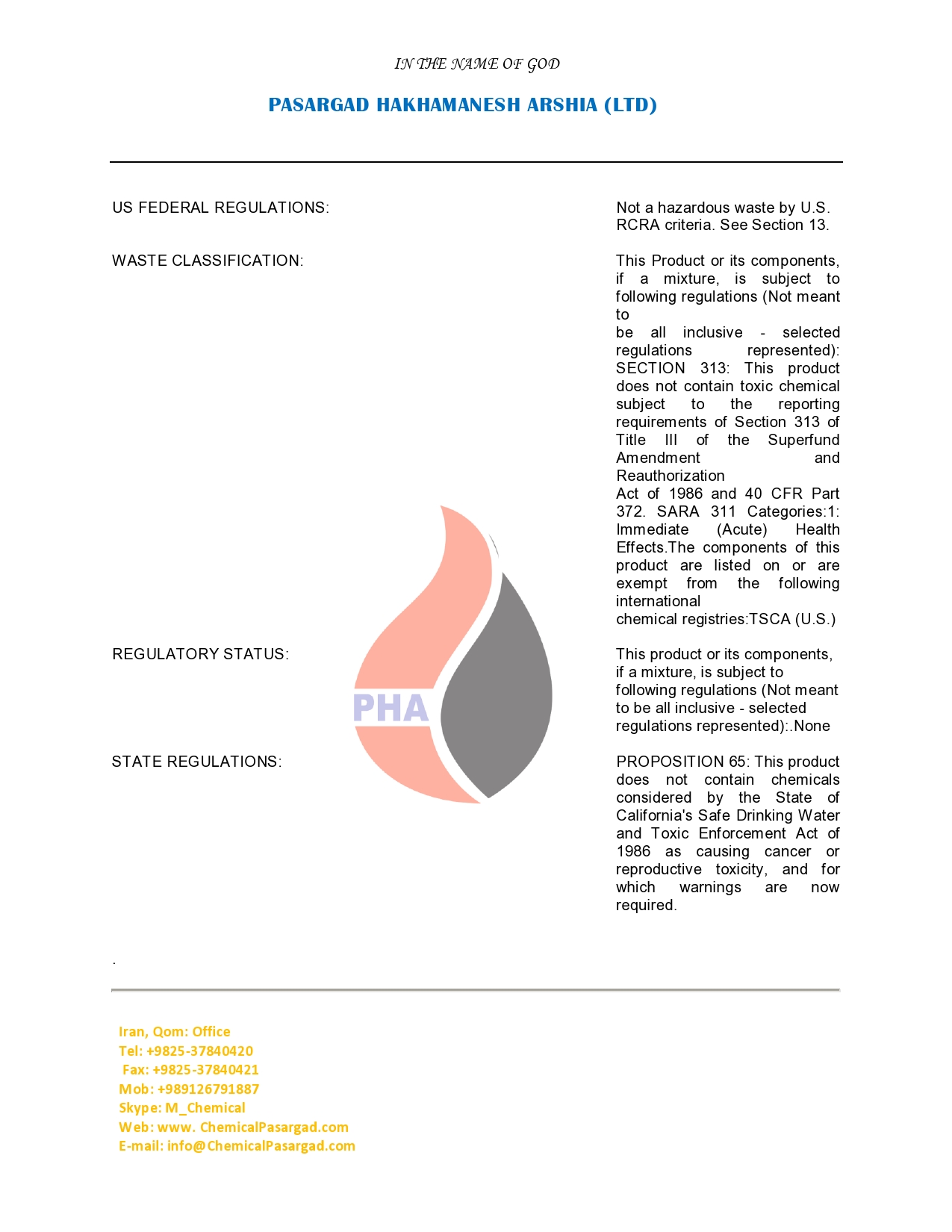 MATERIAL SAFETY DATA SHEET LUMP IRAN GILSONITE